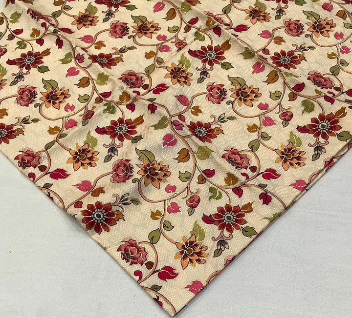 Line of Gold Fancy Chiffon Saree