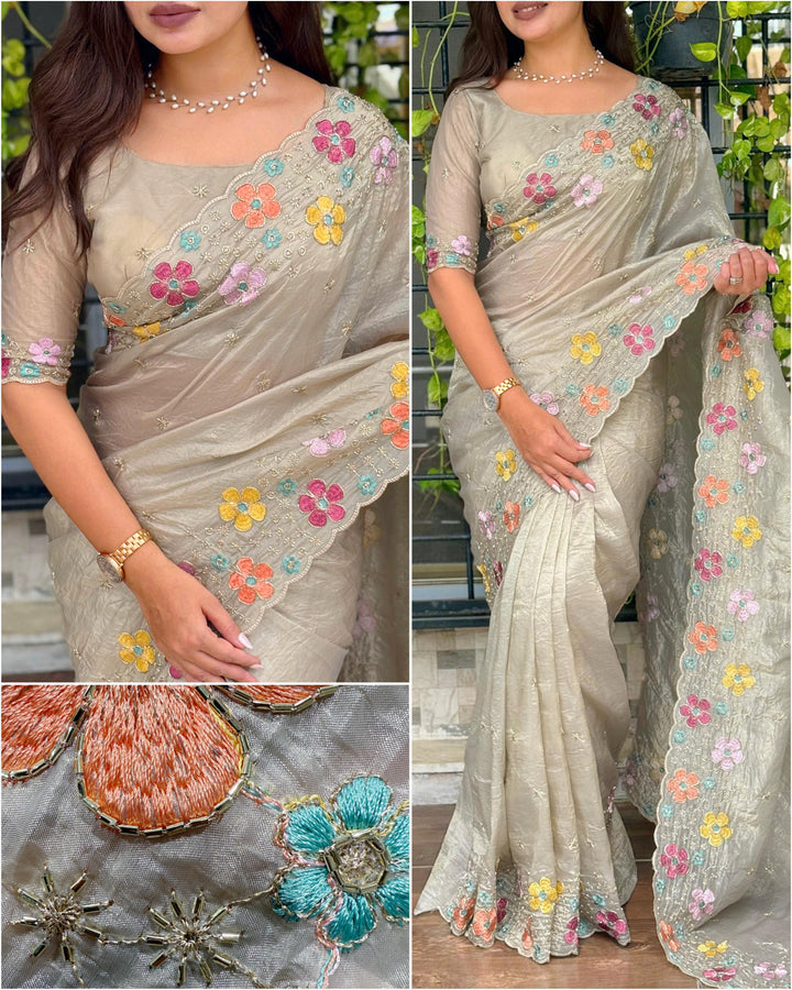 After Rain Bloom Crush Silk Saree