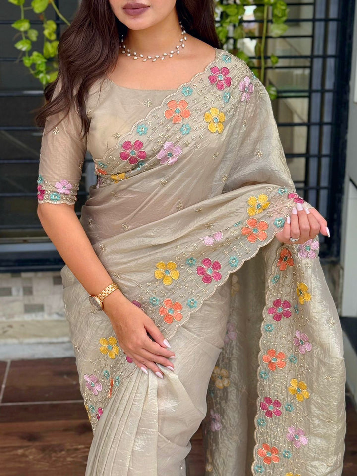 After Rain Bloom Crush Silk Saree