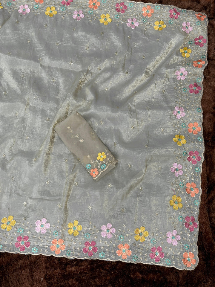 After Rain Bloom Crush Silk Saree