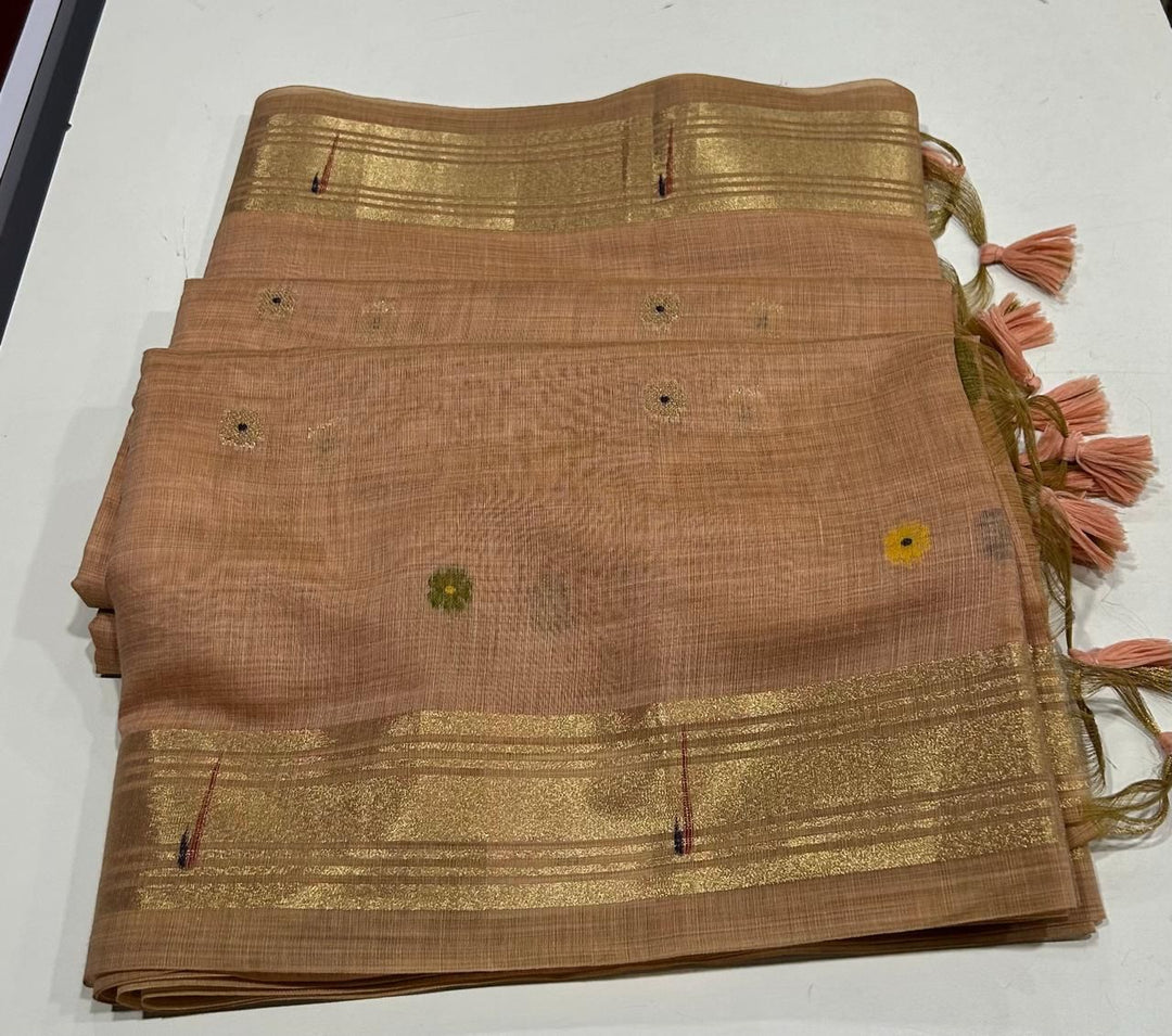 Eternal Shine Muga Cotton Saree