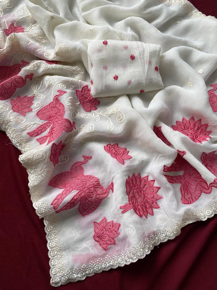 Love in the Drizzle Fancy Silk Saree