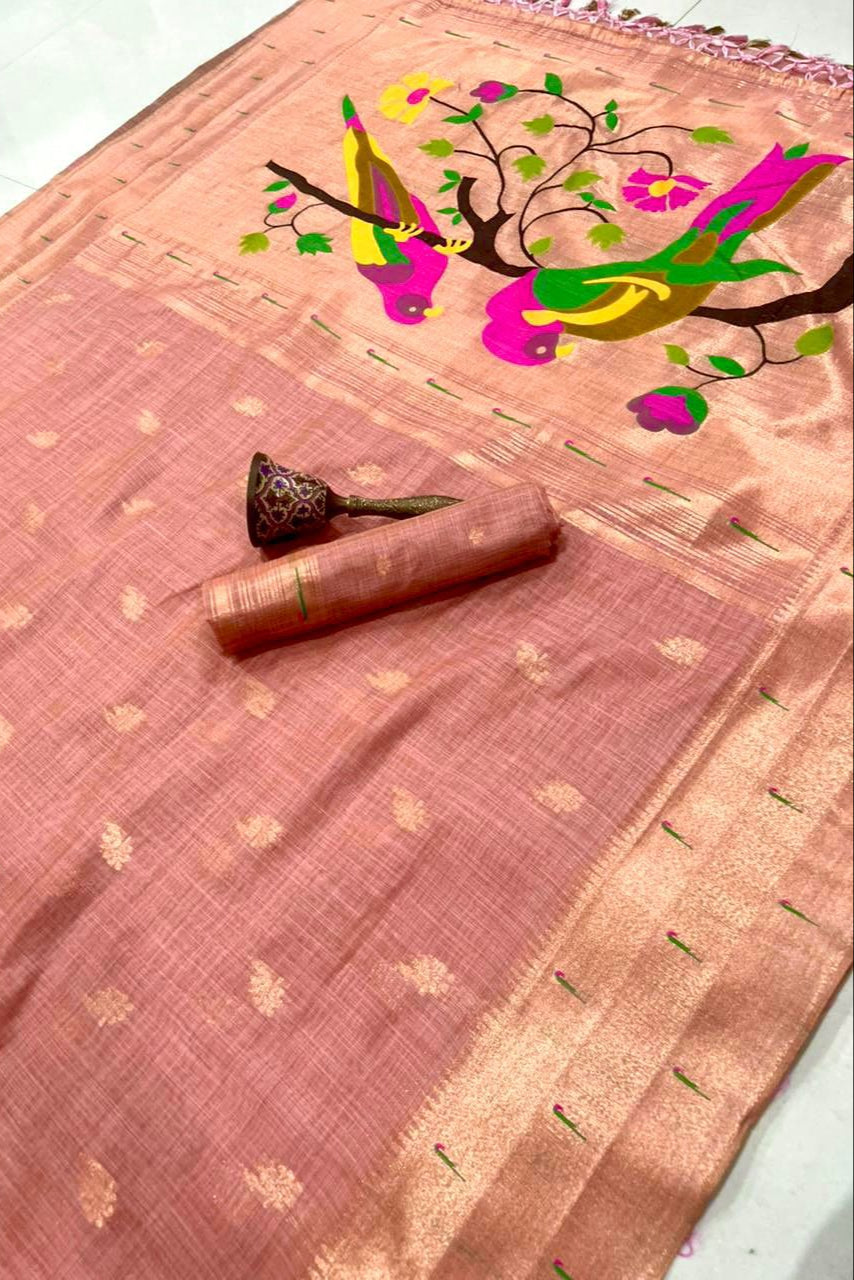 Raindance Elegance Muga Cotton Saree