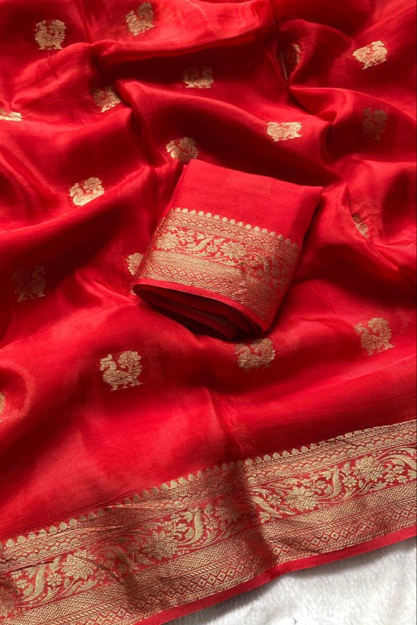 Dewkissed Desire Viscose Crepe Silk Saree