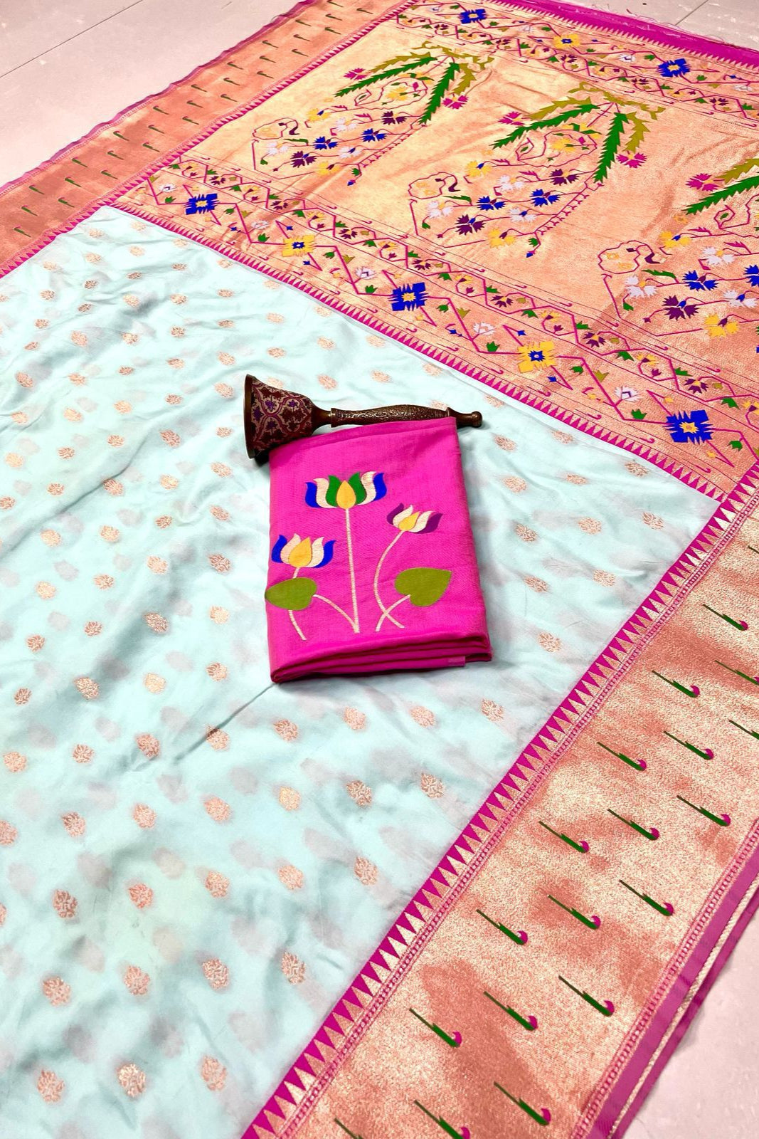 Loom of Luck Kanchivaram Paithani Silk Saree