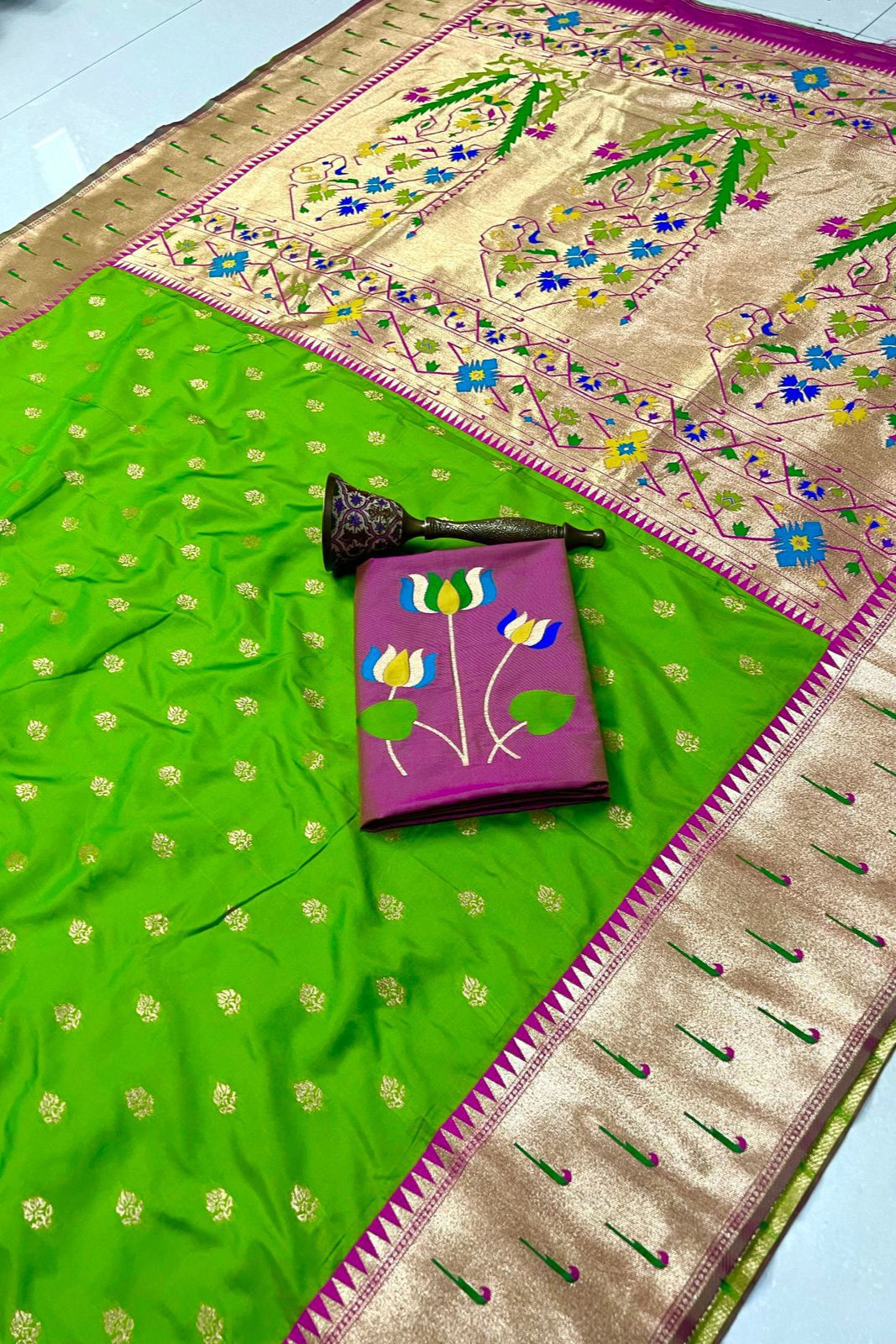 Loom of Luck Kanchivaram Paithani Silk Saree