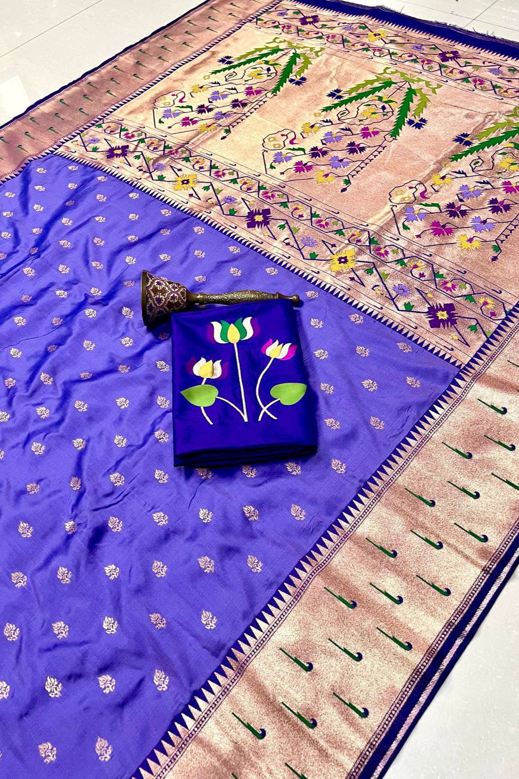 Loom of Luck Kanchivaram Paithani Silk Saree