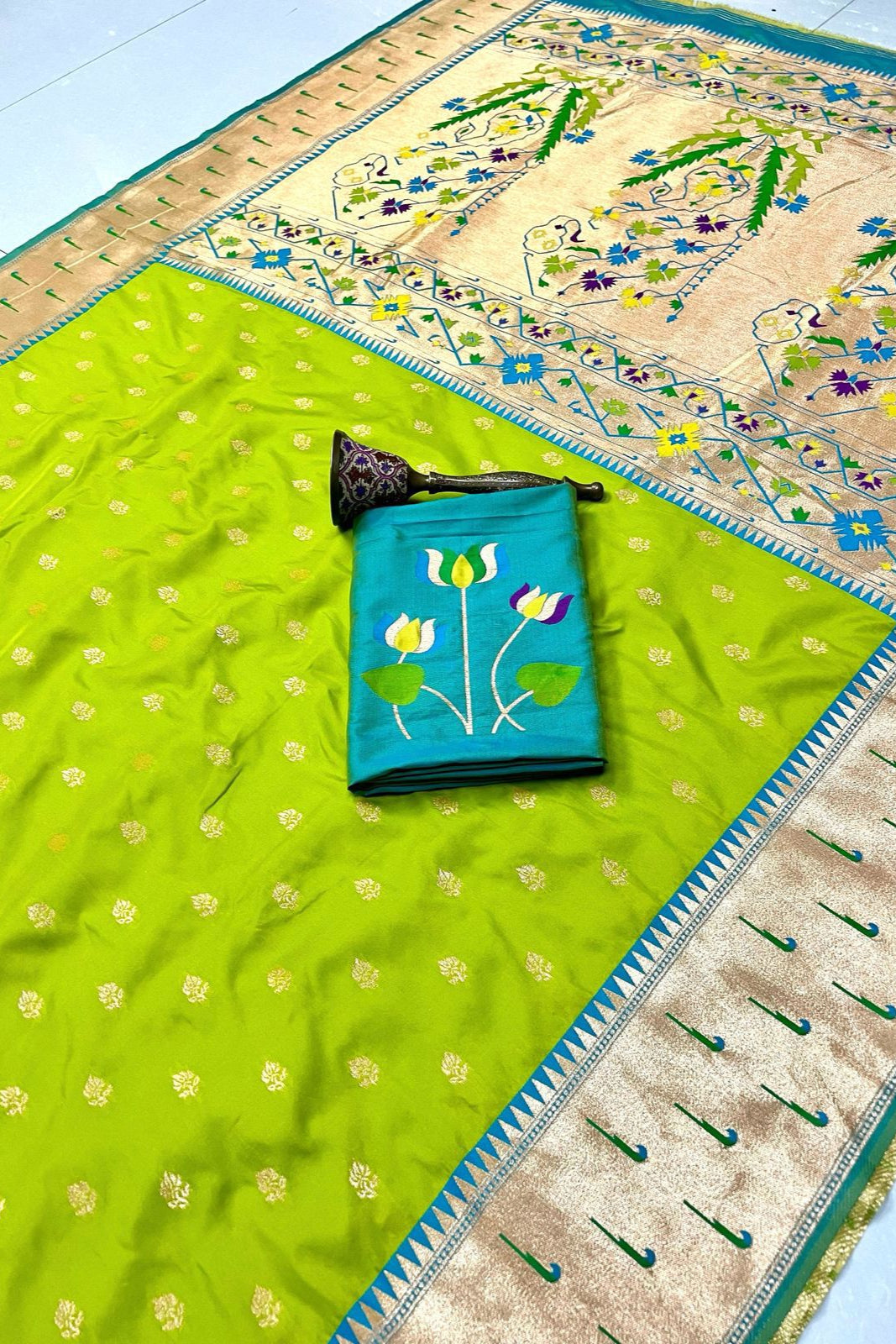 Loom of Luck Kanchivaram Paithani Silk Saree