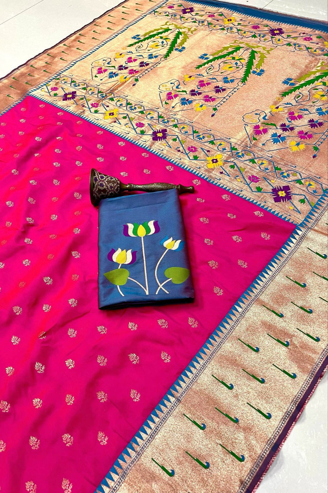 Loom of Luck Kanchivaram Paithani Silk Saree