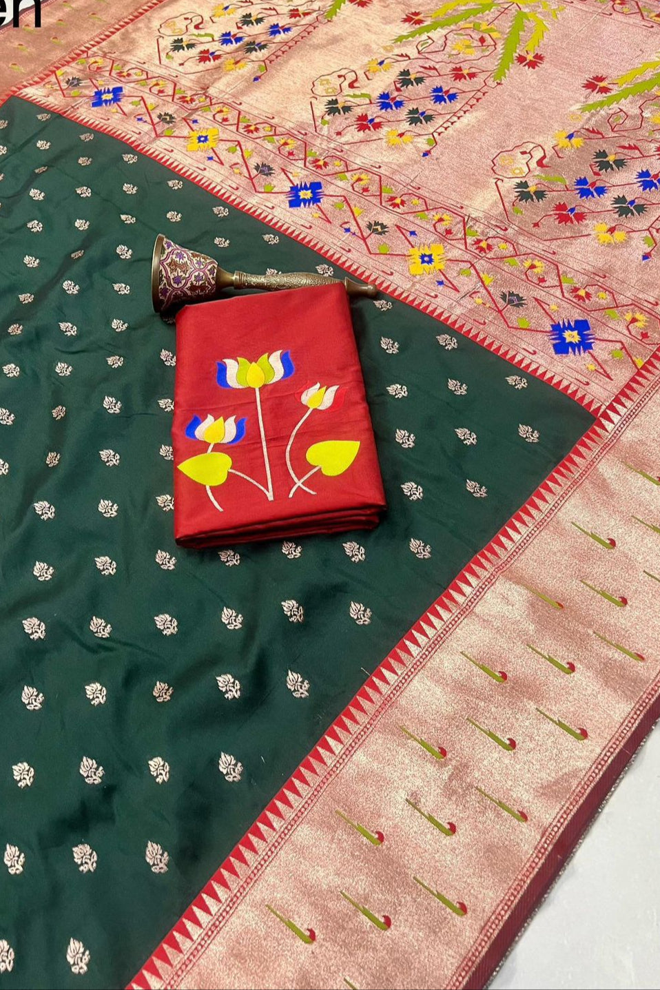 Loom of Luck Kanchivaram Paithani Silk Saree