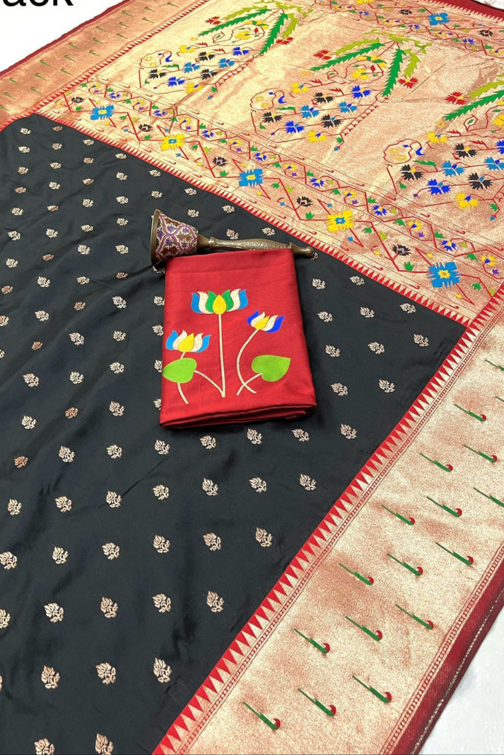 Loom of Luck Kanchivaram Paithani Silk Saree