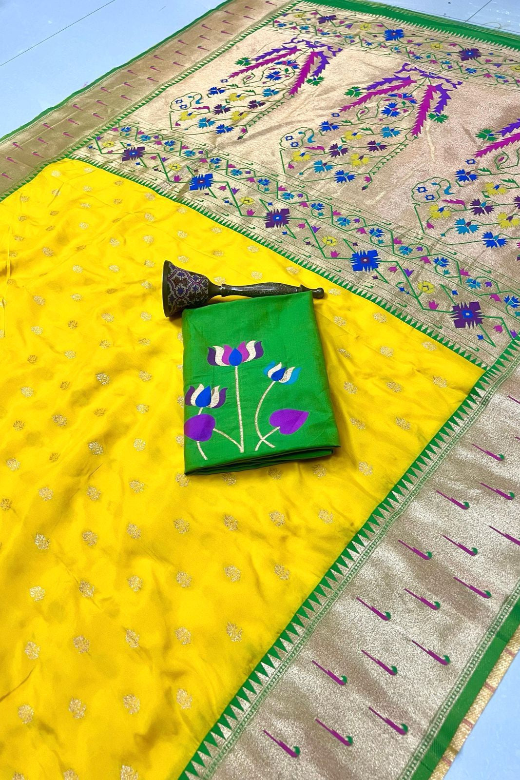 Loom of Luck Kanchivaram Paithani Silk Saree