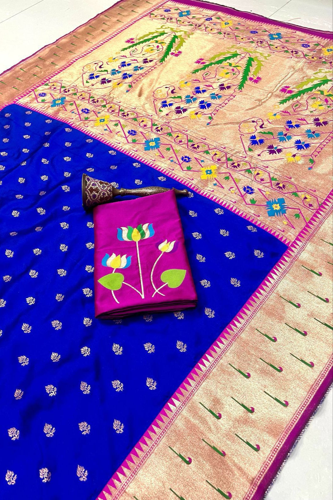 Loom of Luck Kanchivaram Paithani Silk Saree