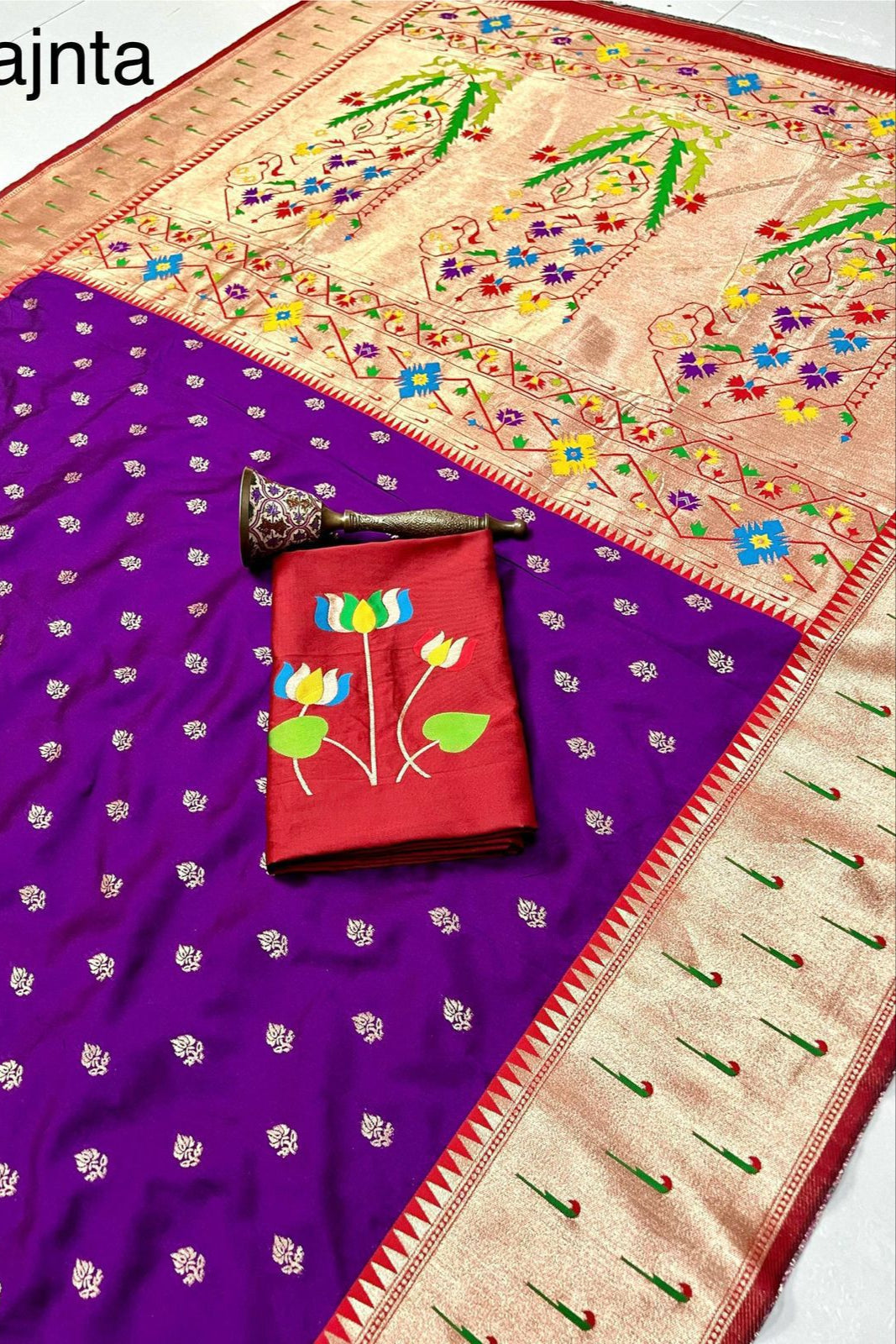 Loom of Luck Kanchivaram Paithani Silk Saree
