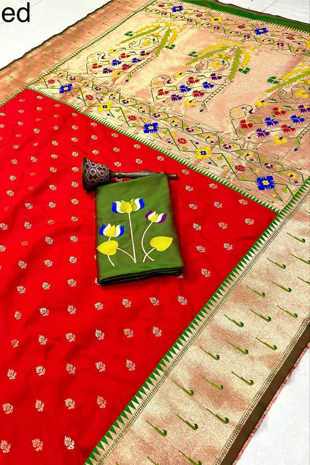 Loom of Luck Kanchivaram Paithani Silk Saree