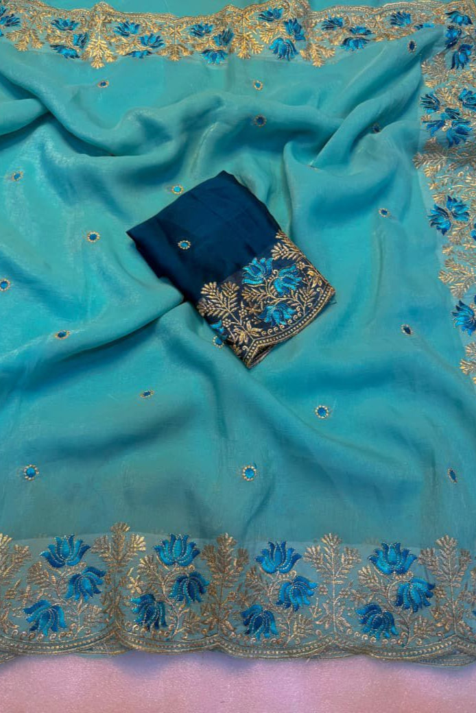 Silken Blessings Fancy Silk Saree
