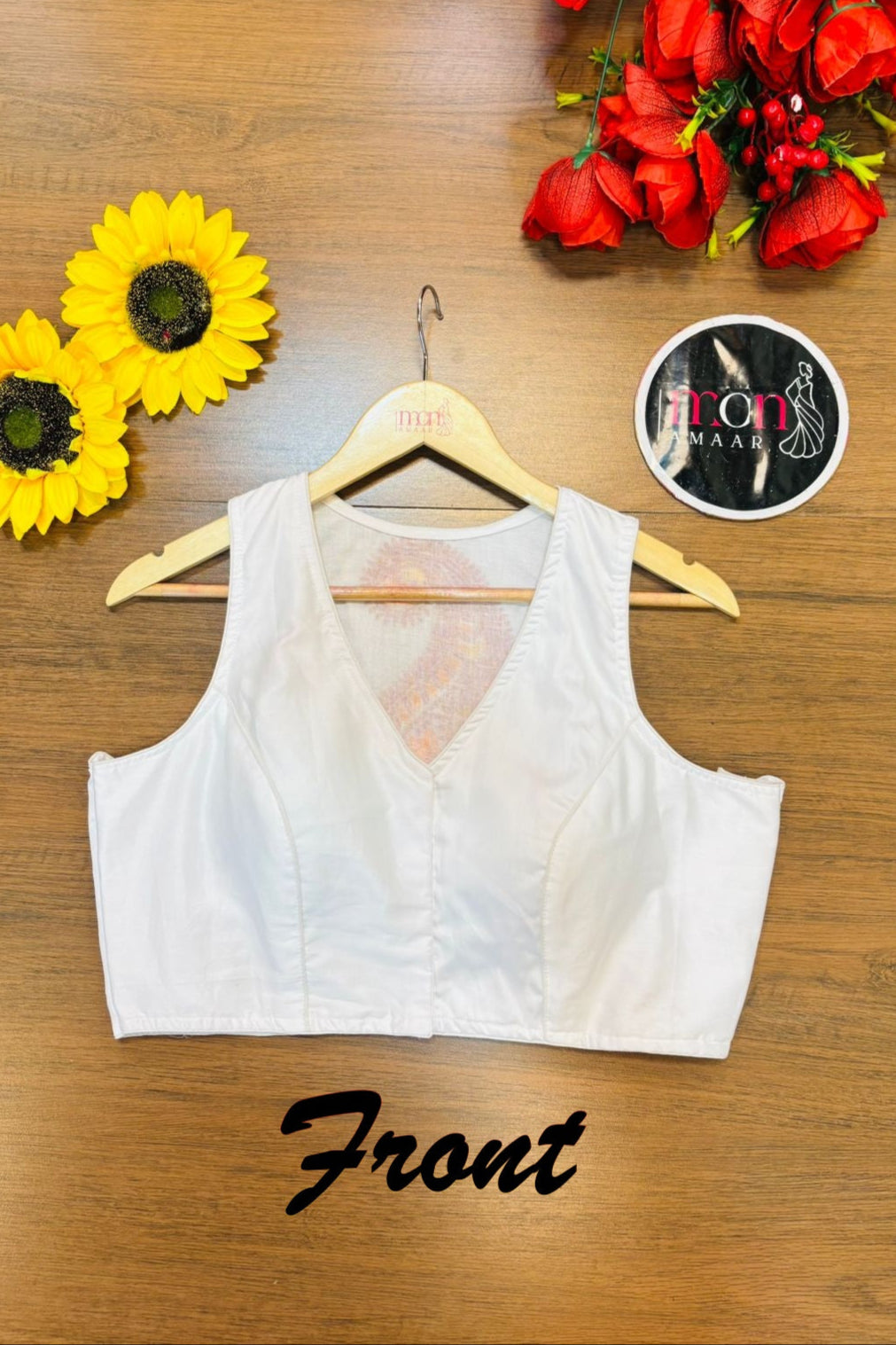 Signature Charm Designer Cotton Blouse