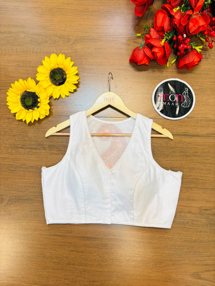 Signature Charm Designer Cotton Blouse