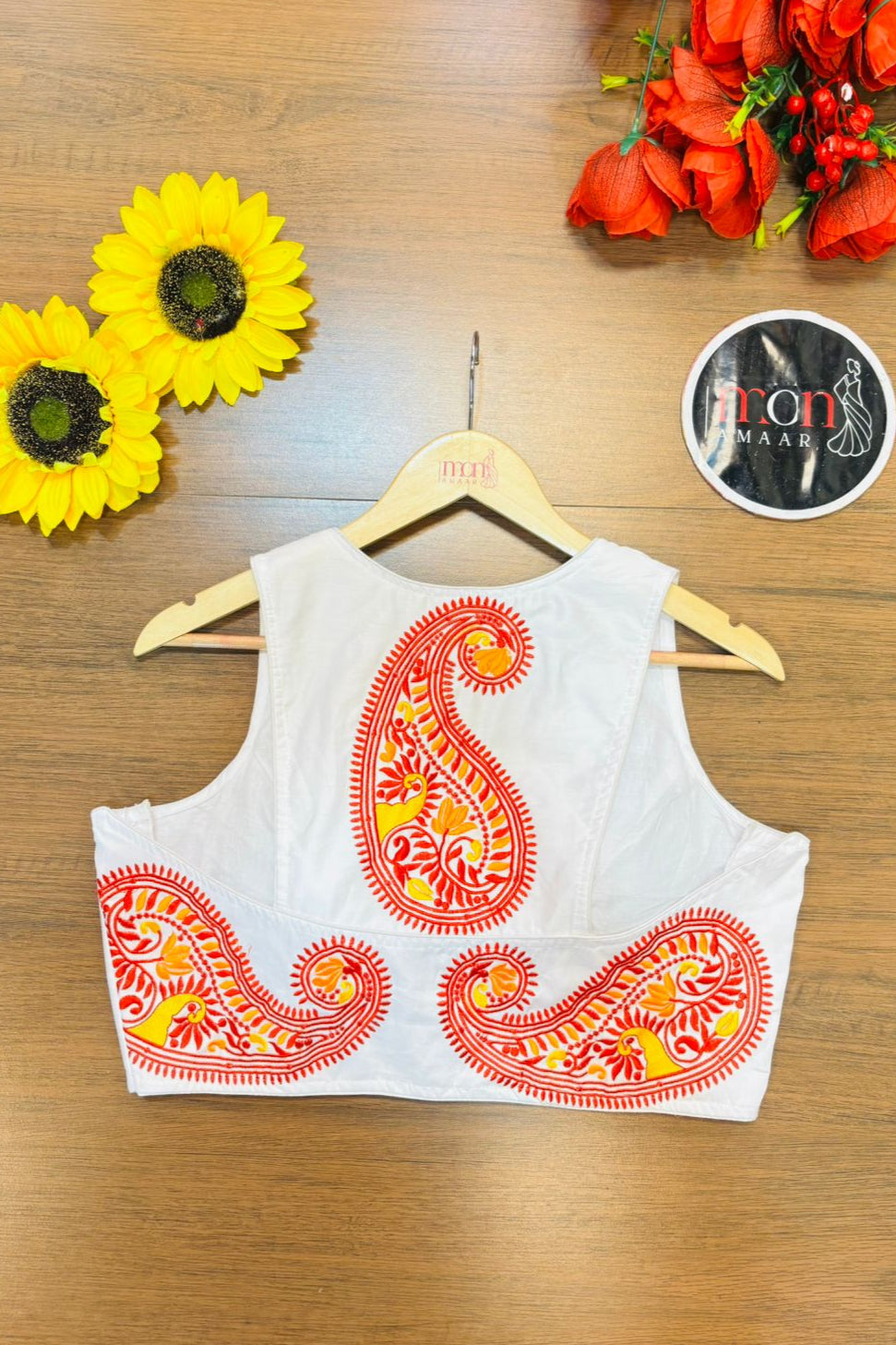 Signature Charm Designer Cotton Blouse