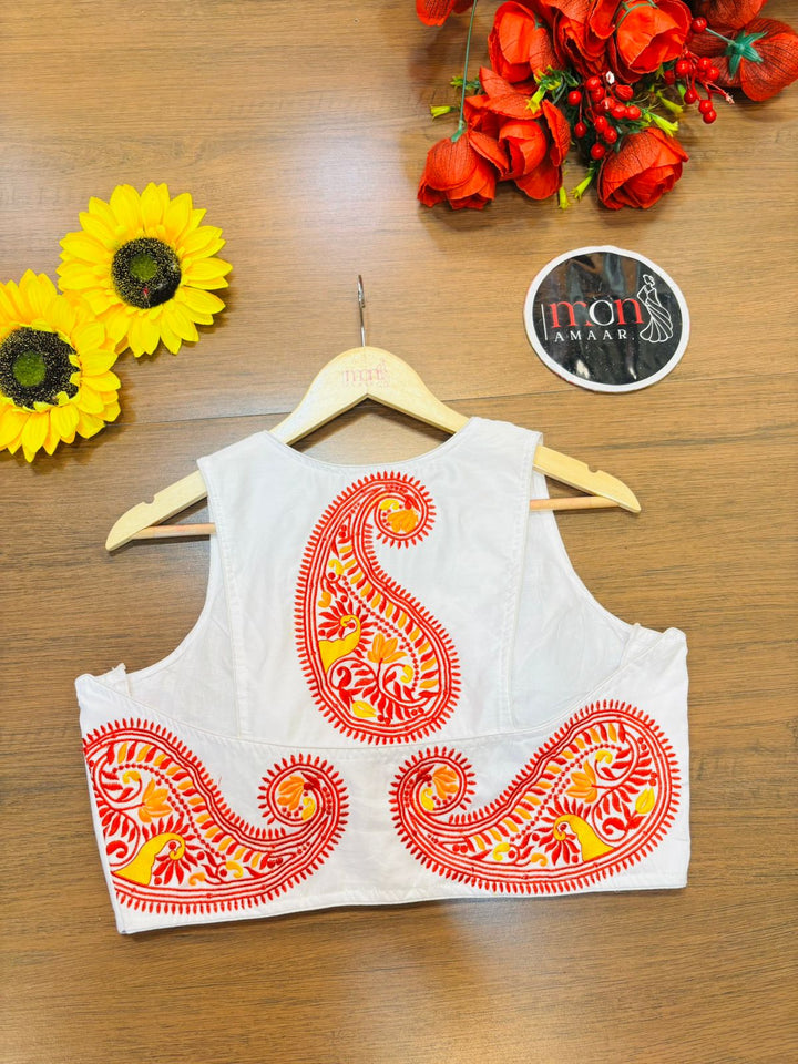 Signature Charm Designer Cotton Blouse