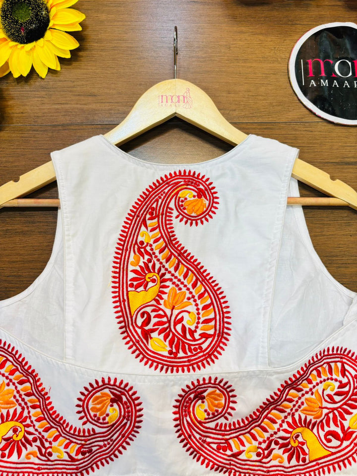 Signature Charm Designer Cotton Blouse