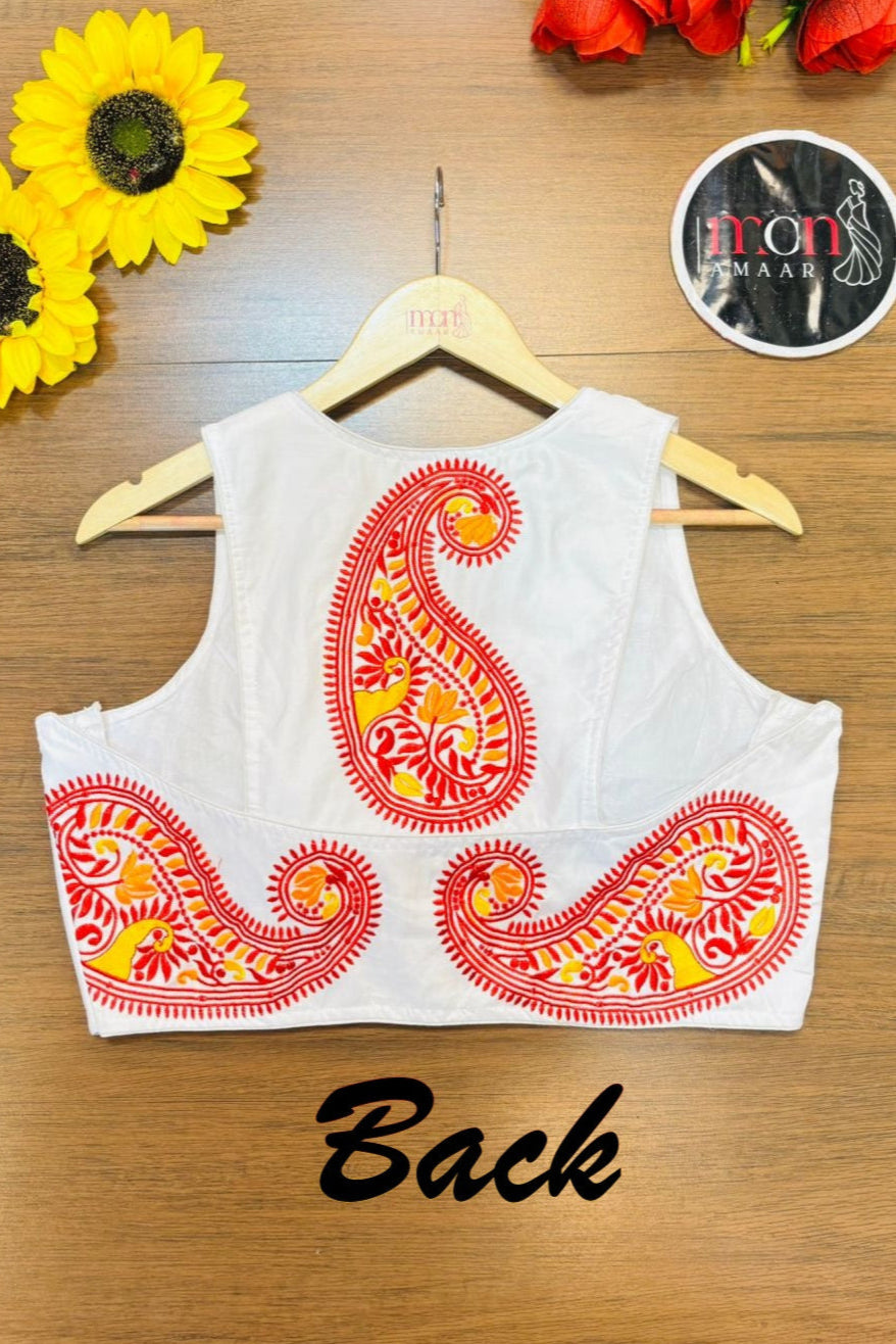 Signature Charm Designer Cotton Blouse