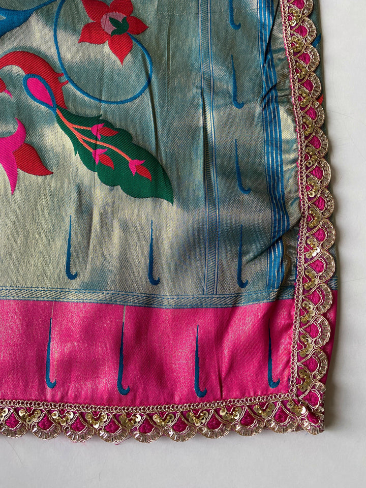 Crimson Canopy Paithani Silk Saree