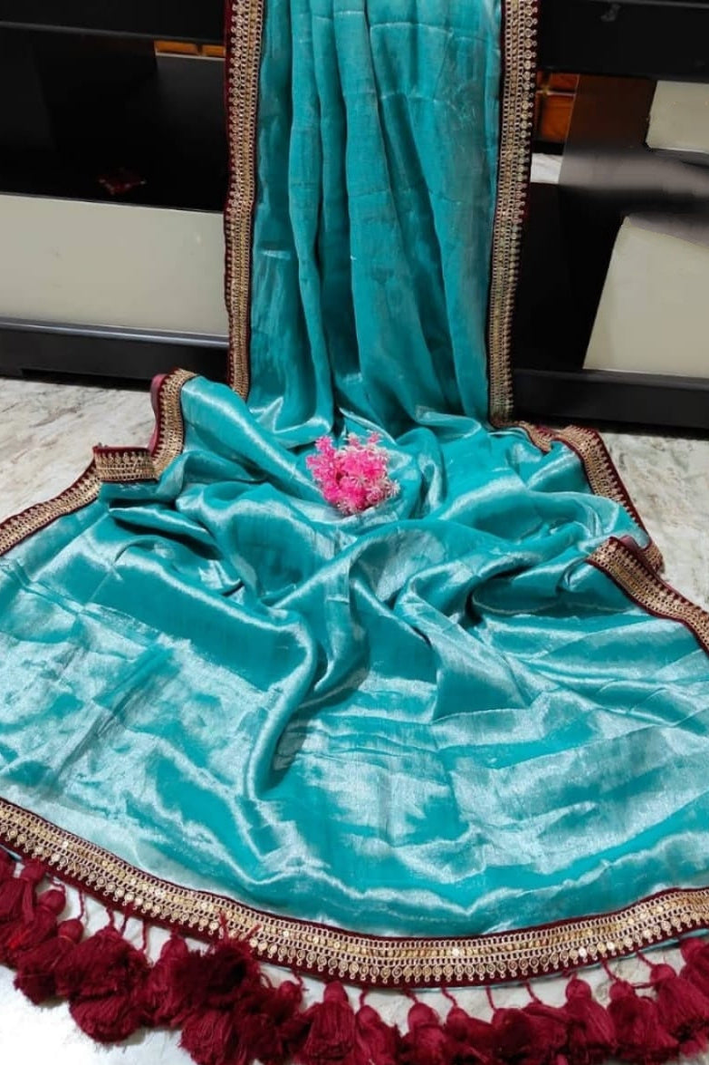 Rajlokkhi Raga Tissue Silk Saree