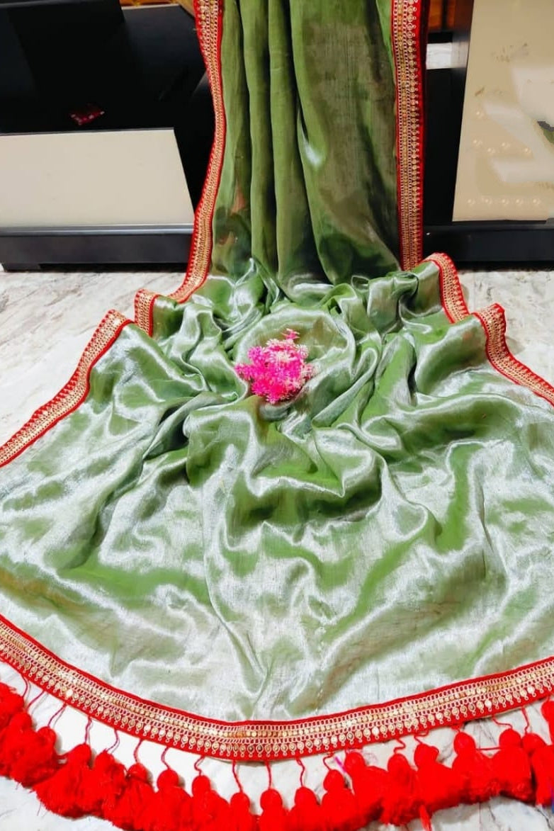Rajlokkhi Raga Tissue Silk Saree