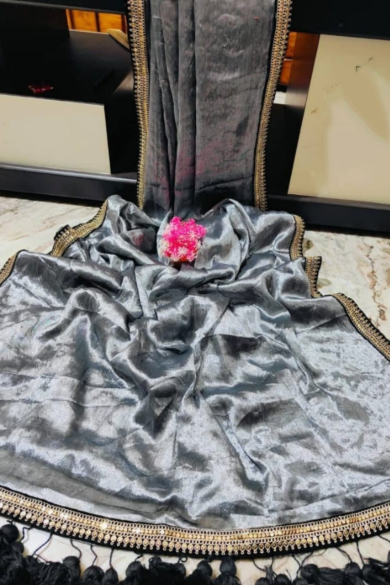 Rajlokkhi Raga Tissue Silk Saree