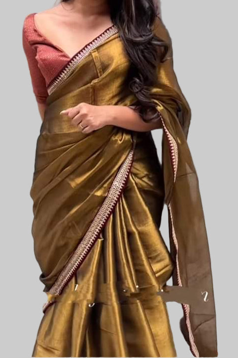 Rajlokkhi Raga Tissue Silk Saree