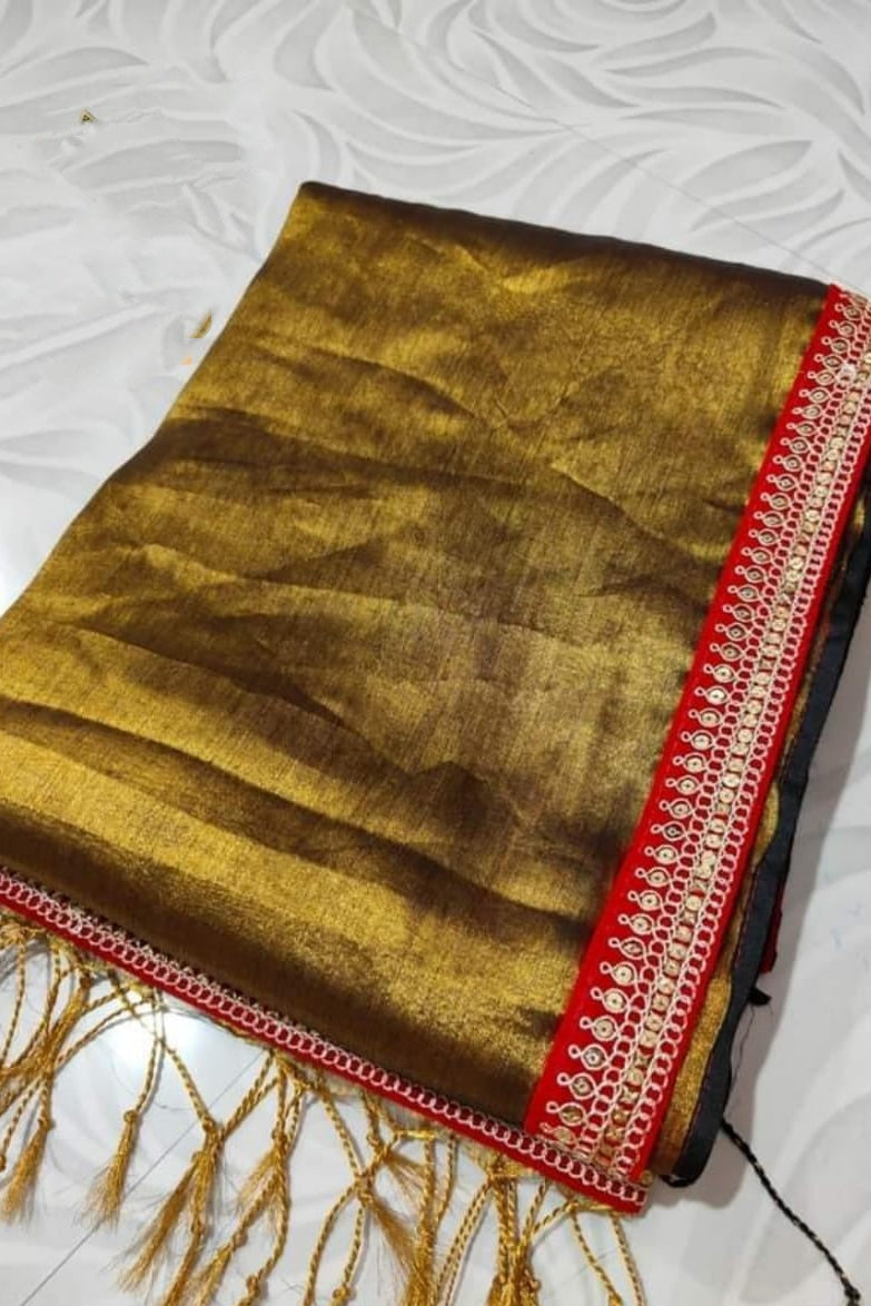 Rajlokkhi Raga Tissue Silk Saree
