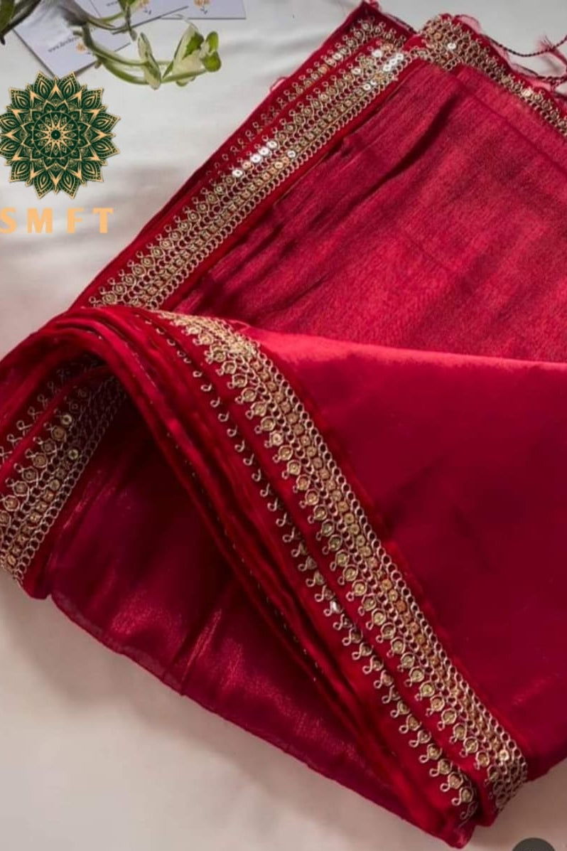 Rajlokkhi Raga Tissue Silk Saree