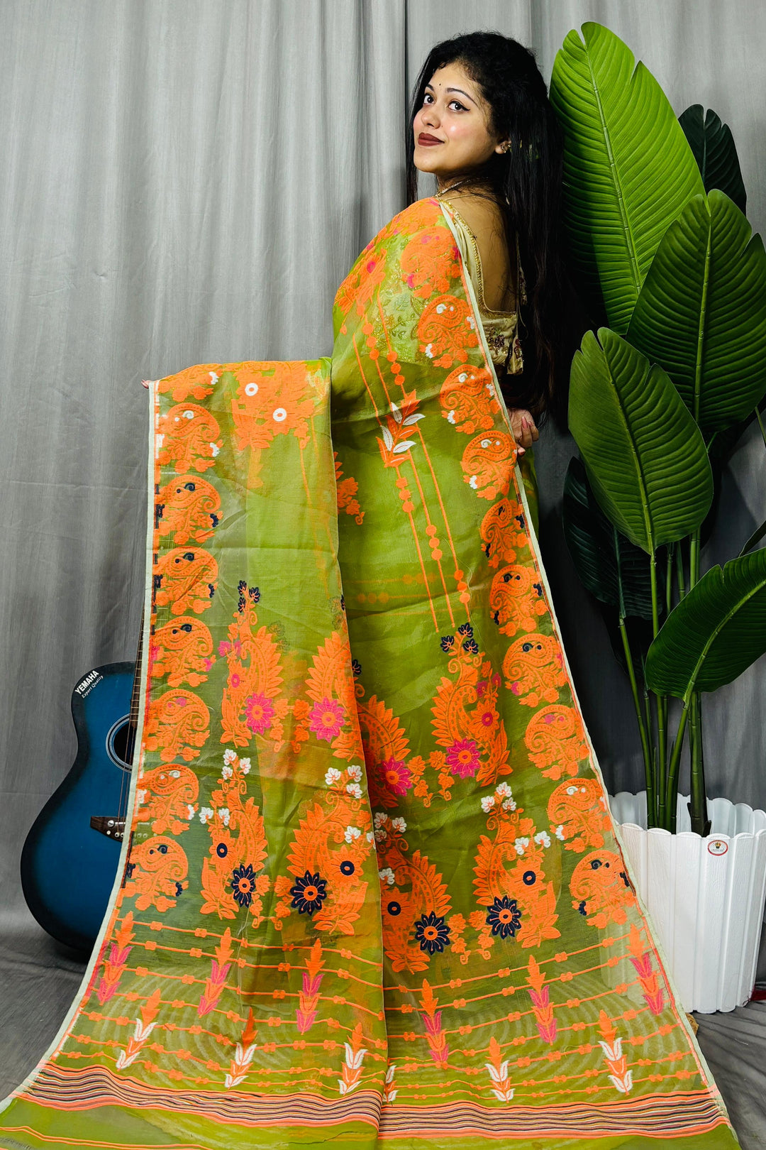 Swarn Kalka Dhakai Jamdani Saree