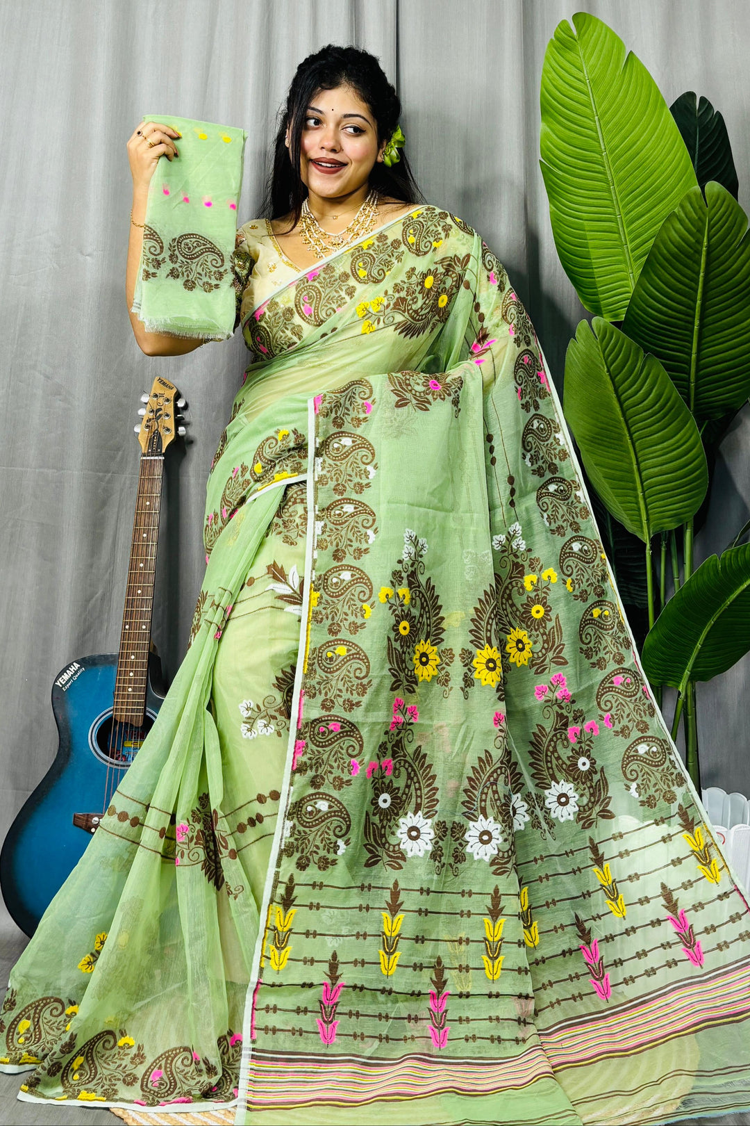 Swarn Kalka Dhakai Jamdani Saree