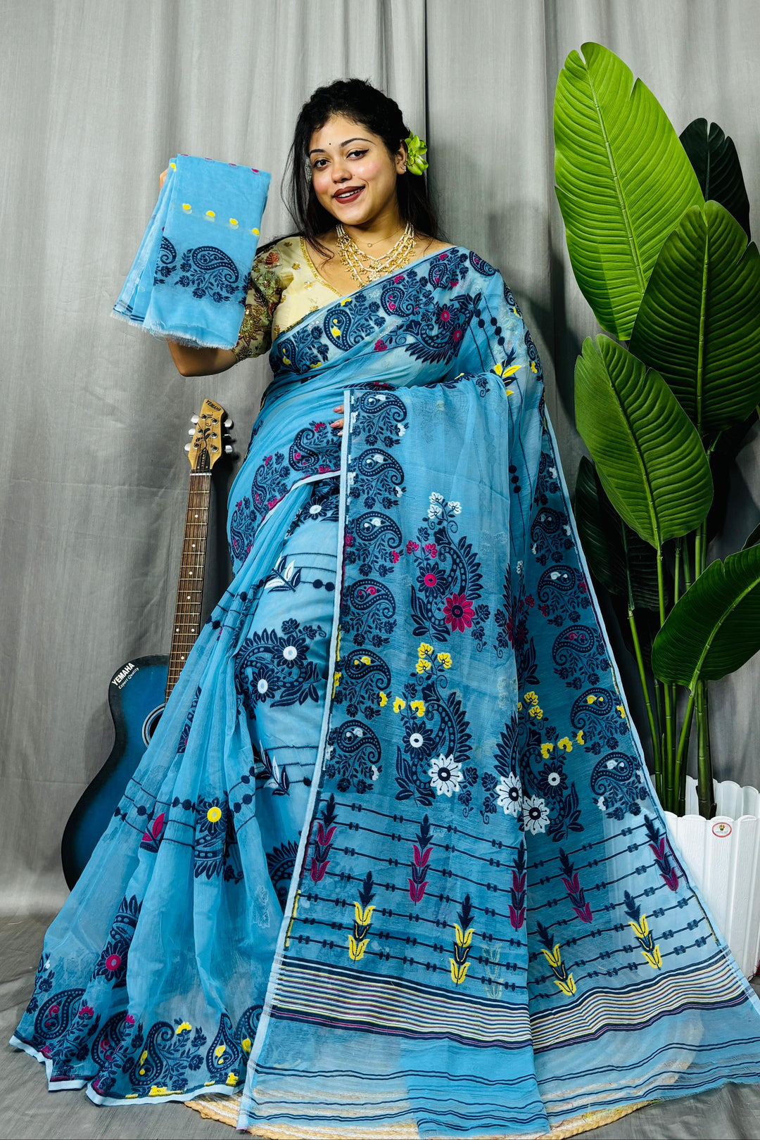 Swarn Kalka Dhakai Jamdani Saree