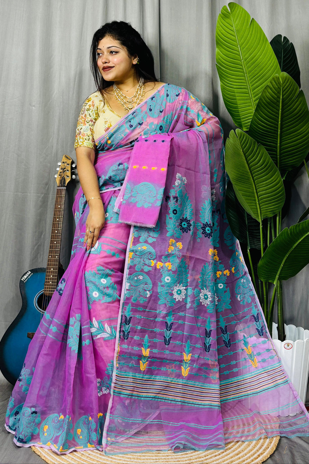 Swarn Kalka Dhakai Jamdani Saree