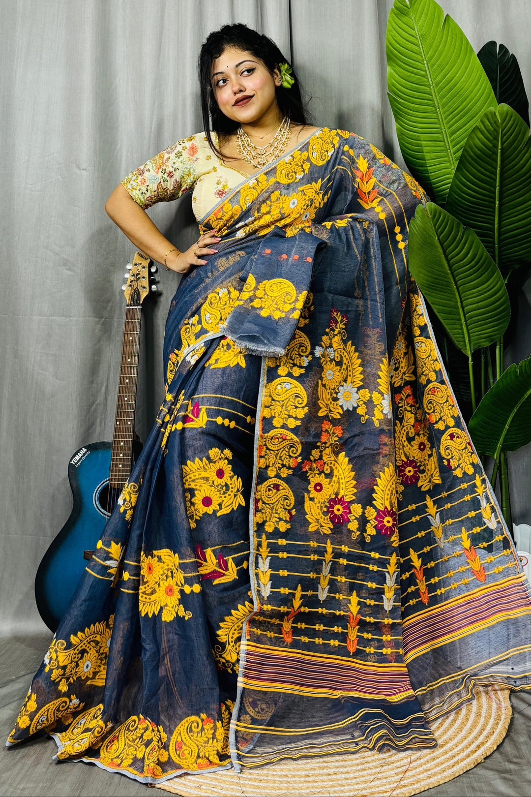Swarn Kalka Dhakai Jamdani Saree