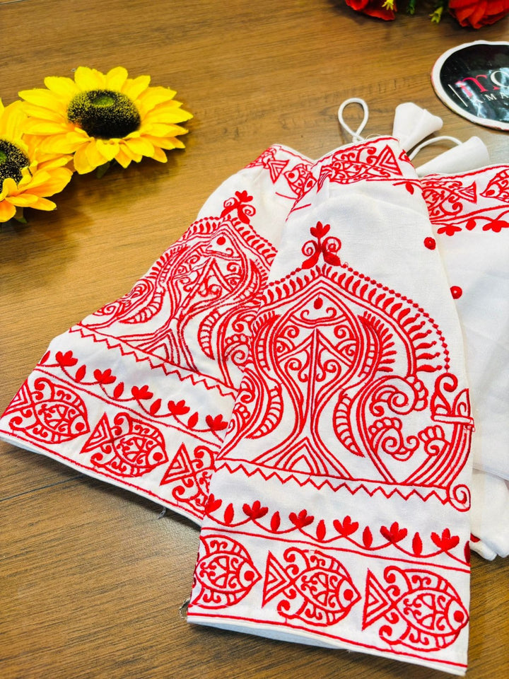 Queen of Water Vichitra Silk Blouse