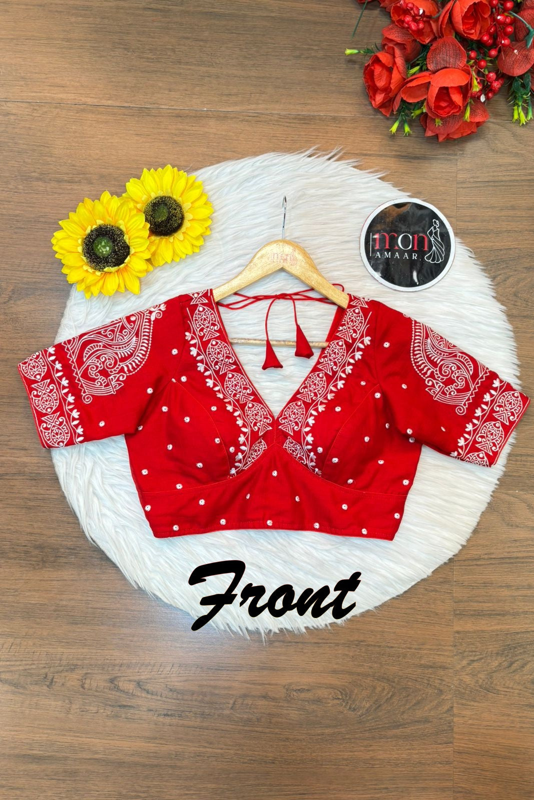 Queen of Water Vichitra Silk Blouse