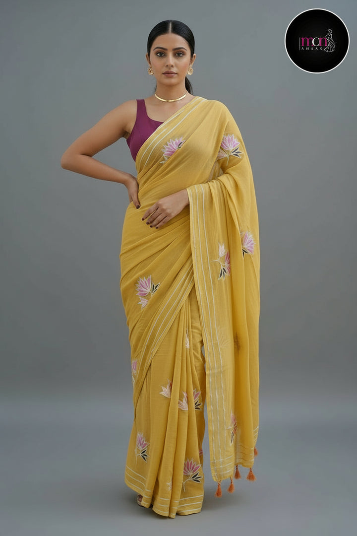 Twins Gemini Mul Cotton Saree