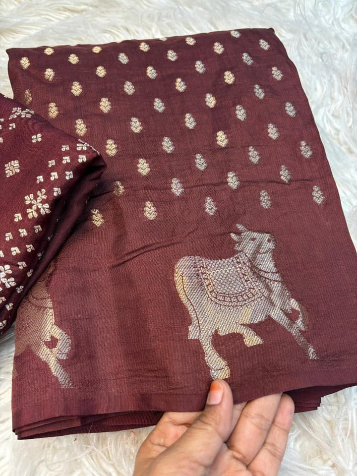 Dewlight Grace Fancy Dola Silk Saree