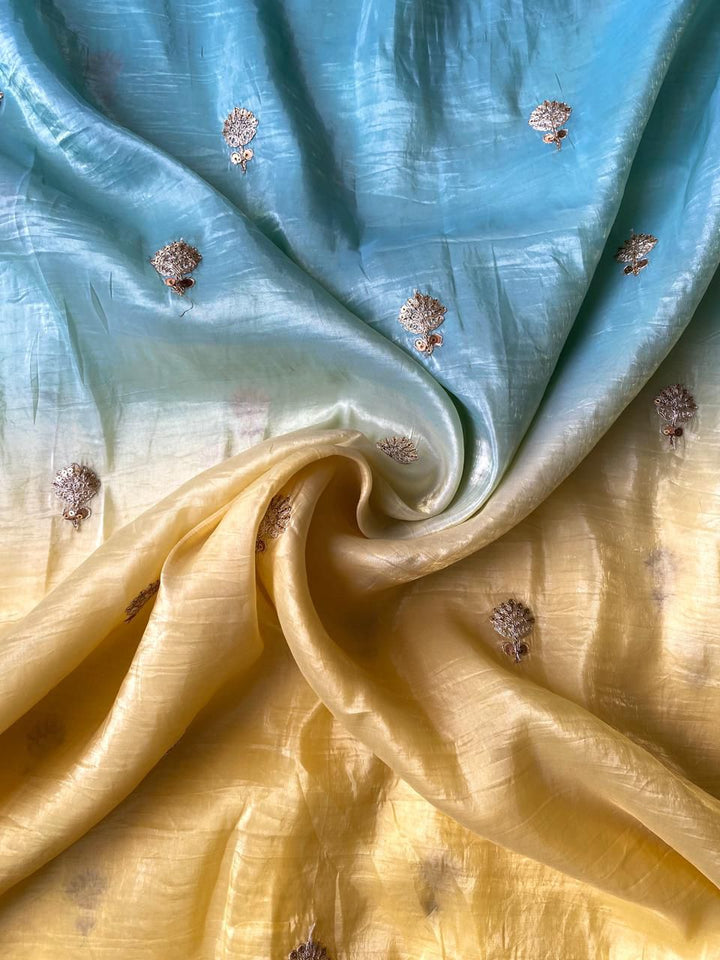 Golden Chronicle Crush Silk Saree