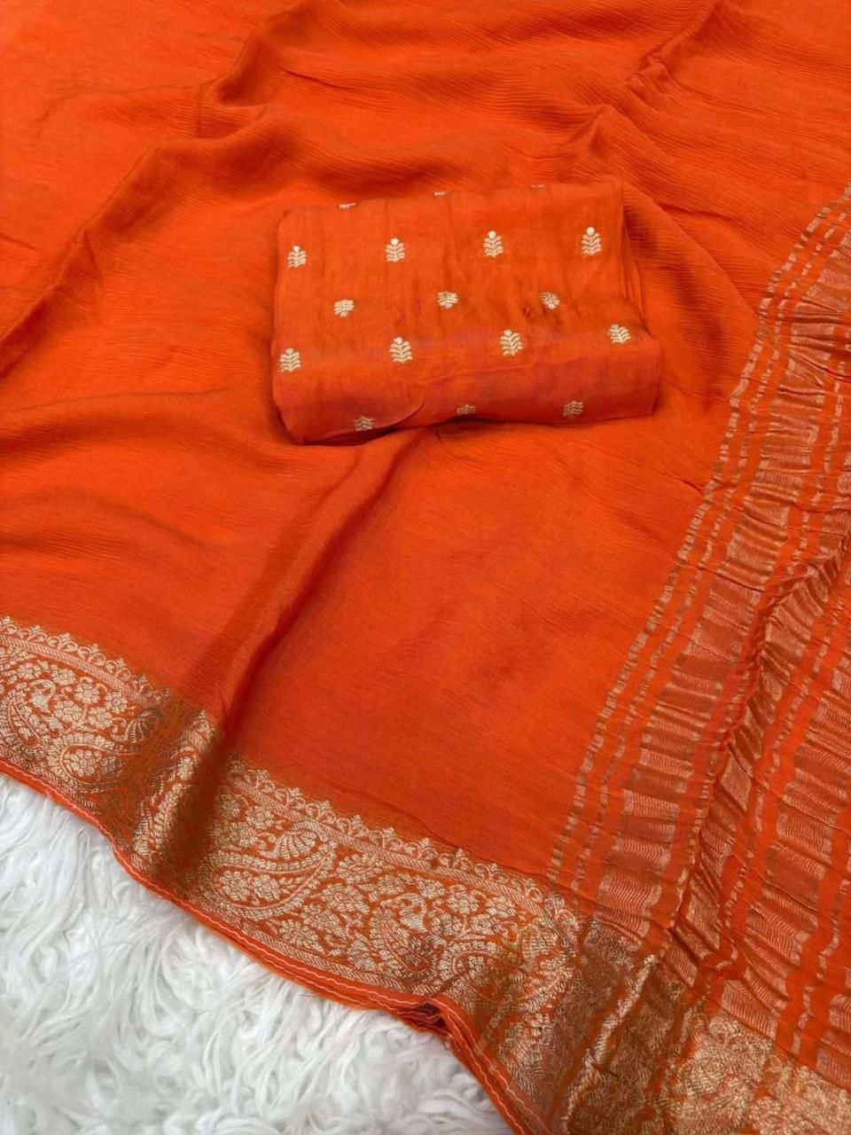 Bright Creation Viscose Georgette Saree