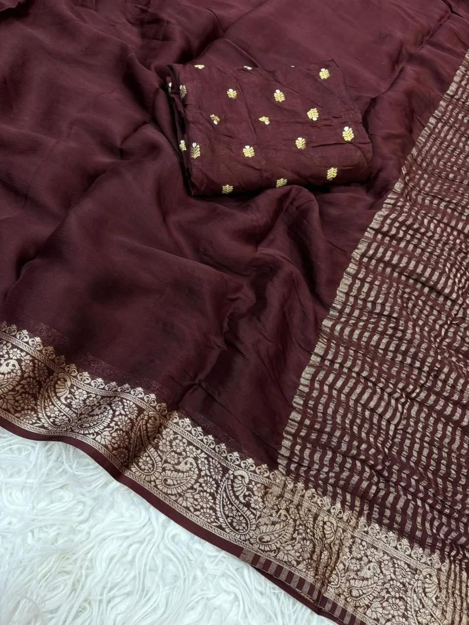 Bright Creation Viscose Georgette Saree