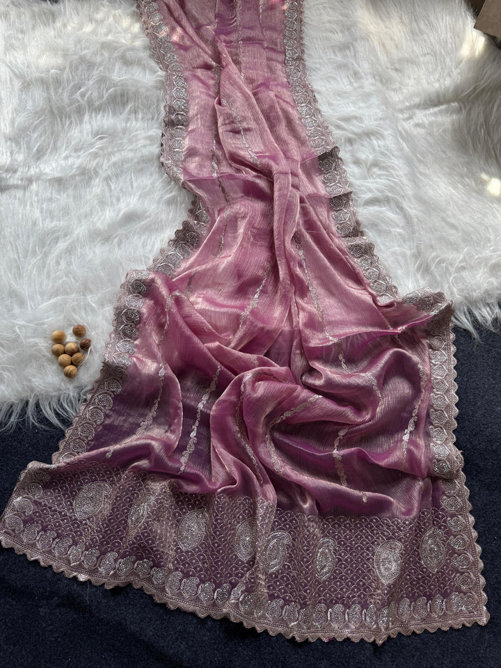 Heavenly Star Fancy Silk Saree