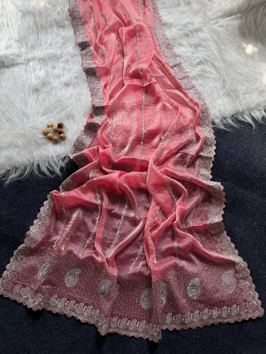 Heavenly Star Fancy Silk Saree