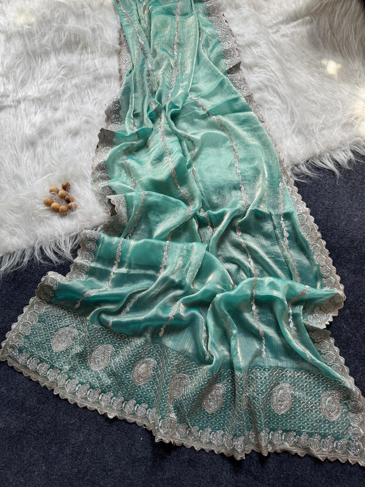 Heavenly Star Fancy Silk Saree