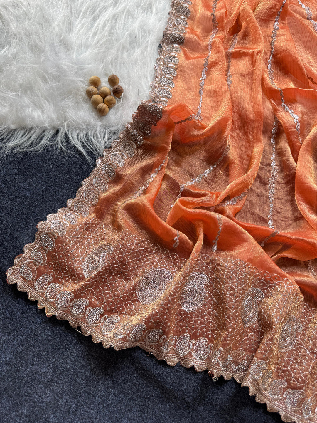 Heavenly Star Fancy Silk Saree