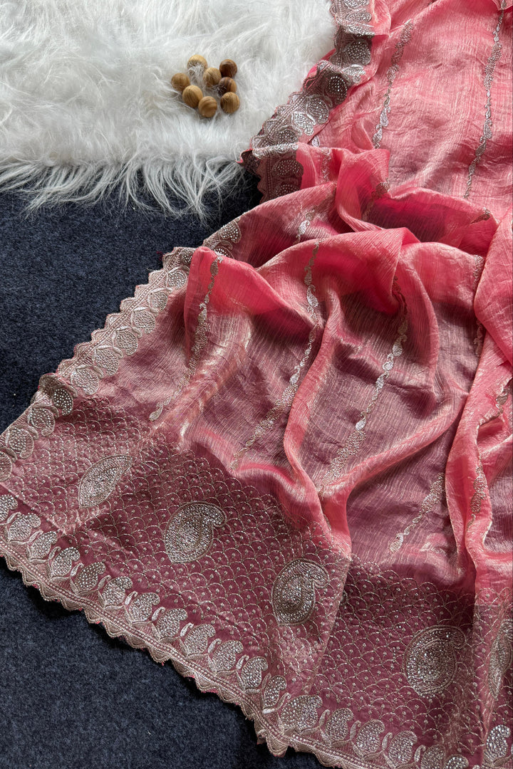 Heavenly Star Fancy Silk Saree